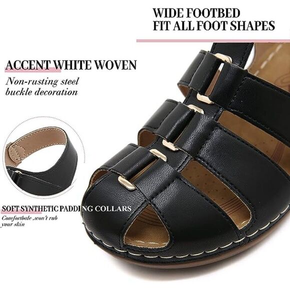 Stylish & Comfy Fisherman Wedge Sandals - Picture 2 of 4